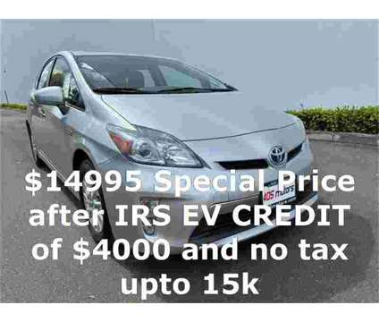 2012 Toyota Prius Plug-in Base is a Silver 2012 Toyota Prius Plug-in Base Car for Sale in Woodinville WA