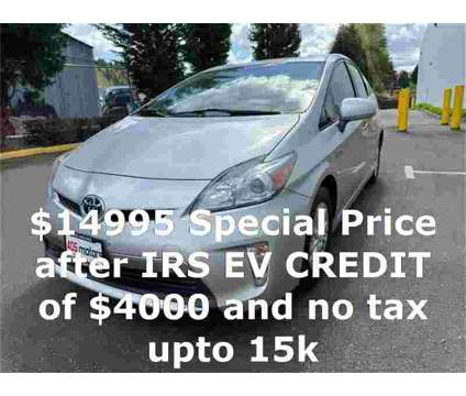 2012 Toyota Prius Plug-in Base is a Silver 2012 Toyota Prius Plug-in Base Car for Sale in Woodinville WA