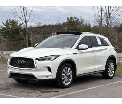 2022 Infiniti Qx50 Luxe is a White 2022 Infiniti QX50 Luxe SUV in Mars PA