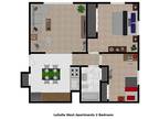 LaSalle West Apartments - 2 Bedroom 1 Bath