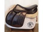 18" Voltaire Palm Beach Saddle - Full Buffalo - 2019 - 3AA Flaps - 5" dot to dot