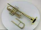 NEAR MINT Jupiter C Trumpet & Bb BONUS Tuning Slide (2 Trumpets in One) w/ Case!