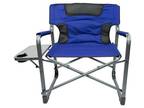 Trail Camping Director Chair XXL, Blue, Adult, 10lbs