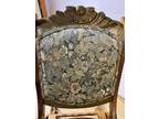 Vintage/Antique Folding Wooden Rocking Chair Victorian Floral Tapestry