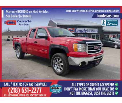 2012 GMC Sierra 1500 Extended Cab for sale is a Red 2012 GMC Sierra 1500 Extended Cab Car for Sale in Wadena MN
