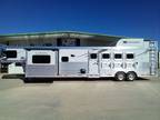 2024 Lakota Trailers Charger 4 Horse Side Load Gooseneck Trailer with 1 4 horses