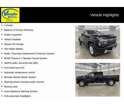 2022 Chevrolet Silverado 2500HD High Country is a Black 2022 Chevrolet Silverado 2500 High Country Truck in Ottumwa IA
