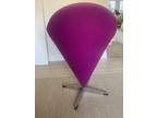 Wonderful Mid-Century Cone Chair Designed by Verner Panton in Pink Wool Fabric