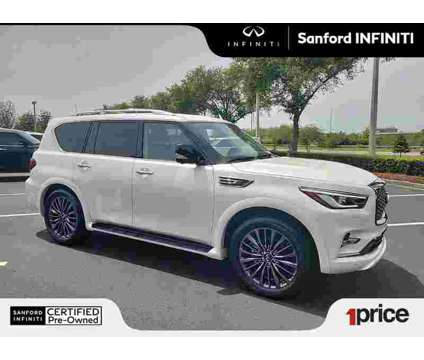 2023UsedINFINITIUsedQX80UsedRWD is a White 2023 Infiniti QX80 Car for Sale in Sanford FL