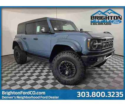 2024 Ford Bronco Raptor is a Blue, Grey 2024 Ford Bronco Car for Sale in Brighton CO