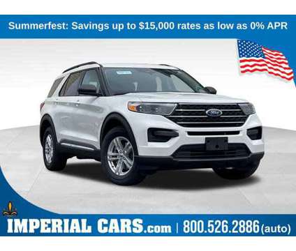 2024 Ford Explorer XLT is a White 2024 Ford Explorer XLT SUV in Milford MA