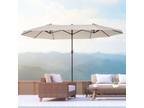 Double Topped Outdoor Table Umbrella