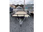 2023 PJ Trailers PJ 7X14 with Side Mount ATV Ramps/Fold In Gate