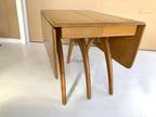 Heywood Wakefield Mid-Century Modern Solid Maple Wishbone Extension Dining Table