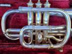 J Howard Foote ``Superior" silver plated cornet from 1the 1890's