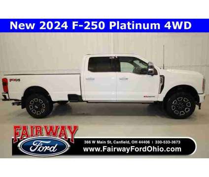 2024 Ford F-250SD Platinum is a White 2024 Ford F-250 Platinum Truck in Canfield OH