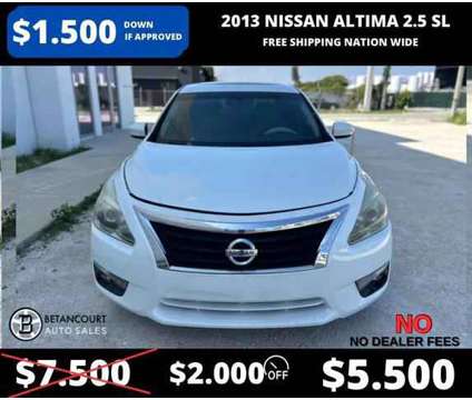2013 Nissan Altima for sale is a White 2013 Nissan Altima 2.5 Trim Car for Sale in Miami FL