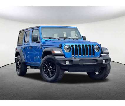 2023UsedJeepUsedWranglerUsed4 Door 4x4 is a Blue 2023 Jeep Wrangler Sport SUV in Mendon MA