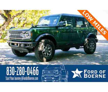 2023 Ford Bronco Badlands is a Green 2023 Ford Bronco SUV in Boerne TX