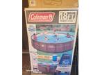 Coleman steel 18ftx48inchs above ground pool
