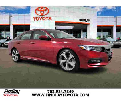 2018UsedHondaUsedAccordUsedCVT is a Red 2018 Honda Accord Touring Sedan in Henderson NV