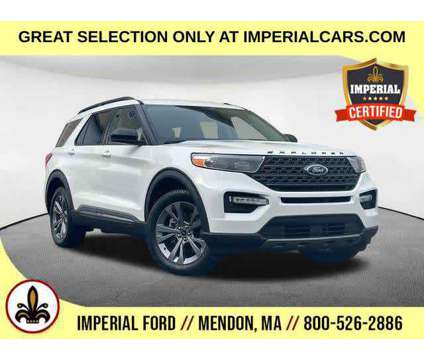 2022UsedFordUsedExplorerUsed4WD is a White 2022 Ford Explorer XLT Car for Sale in Mendon MA
