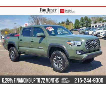 2022 Toyota Tacoma 4WD TRD Off Road is a Green 2022 Toyota Tacoma Car for Sale in Trevose PA
