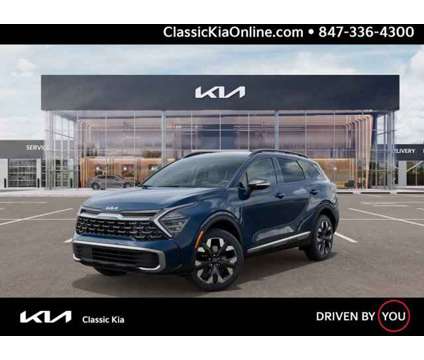 2024 KIA Sportage Plug-In Hybrid X-Line is a Blue 2024 Kia Sportage 4dr Hybrid in Waukegan IL