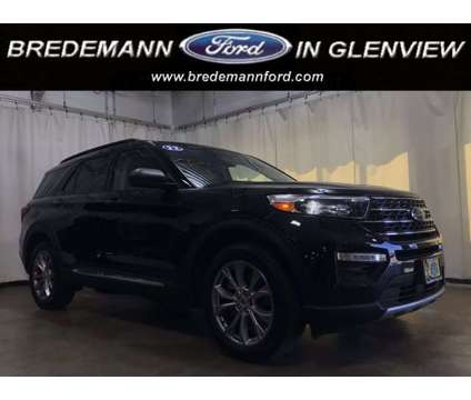 2022 Ford Explorer XLT 4WD is a Black 2022 Ford Explorer XLT Car for Sale in Glenview IL