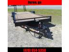 2024 Down 2 Earth 82x24 14k Wood Deck 7x24 equipment atv trailer