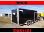 2022 E-Z Hauler 7x16 all aluminum enclosed cargo motorcycle traile