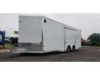 2024 E-Z Hauler 8x24 carhauler triler all aluminum enclosed traile