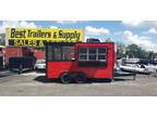 2024 Empire Cargo 7X14 bbq porch concession trailer food truck