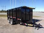 2024 Down 2 Earth 6x12 48 high side 10k dump trash trailer