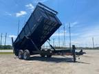 2024 Down 2 Earth 7x16 48 high side 14k dump trailer