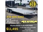 2024 Aluma 8220 h wb wide body carhauler trailer side load