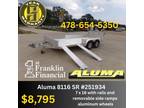 2024 Aluma 8116 BT SR side load aluminum trailer atv utv moto