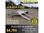 2024 Aluma 8116 BT SR side load aluminum trailer atv utv moto