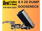 2024 Delta 8X20 10 ton dump trailer gooseneck 24 yard dumpste