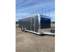 2024 E-Z Hauler 8x224 aluminum Tandem Axle enclosed light race rea