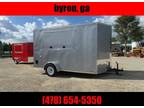 2024 Empire Cargo 6x12 Silver enclosed concession trailer w vending