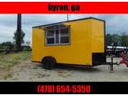 2024 Empire Cargo 6x12 7' interior Yellow Glass & Screen