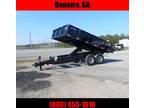 2024 Hawke 8x14 24 High Side Low Pro dump trailer with ramps