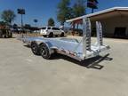 2022 Mission Trailers 7 X 20 14K aluminum equipment bobcat flatbedtraile