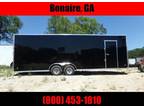 2022 Elite Trailers 8.5x26 black Enclosed cargo Carhauler trailer extr