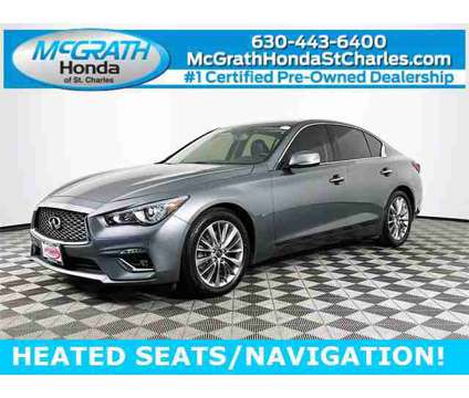 2019 INFINITI Q50 3.0t LUXE is a Grey 2019 Infiniti Q50 3.0t LUXE Car for Sale in Saint Charles IL