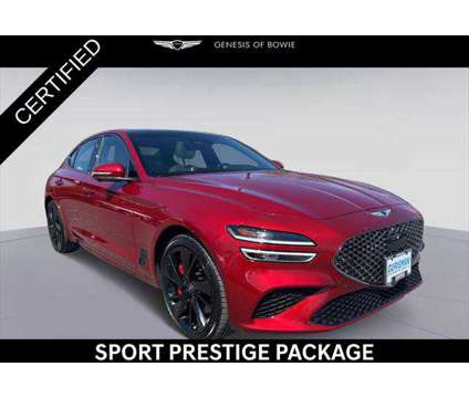 2023 Genesis G70 3.3T AWD is a Red 2023 Sedan in Bowie MD