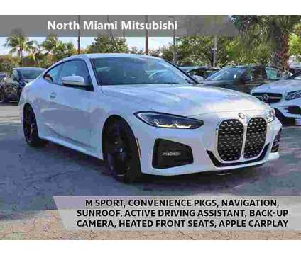 2021 BMW 4 Series 430i M Sport is a White 2021 BMW 430 Model i Coupe in Miami FL