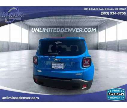 2015 Jeep Renegade for sale is a Blue 2015 Jeep Renegade Car for Sale in Denver CO
