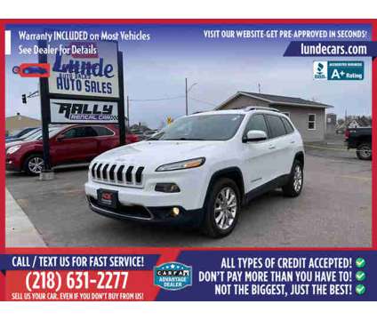 2016 Jeep Cherokee for sale is a White 2016 Jeep Cherokee Car for Sale in Wadena MN
